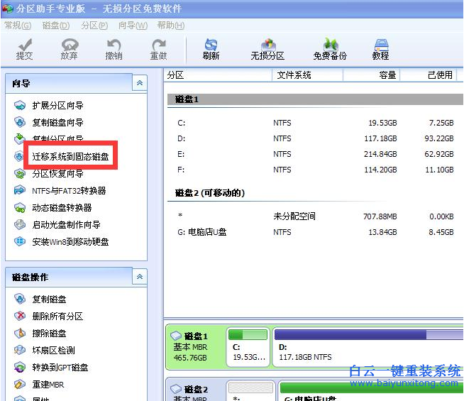 操作系統復制,將系統復制到新固態硬盤,換硬盤步驟