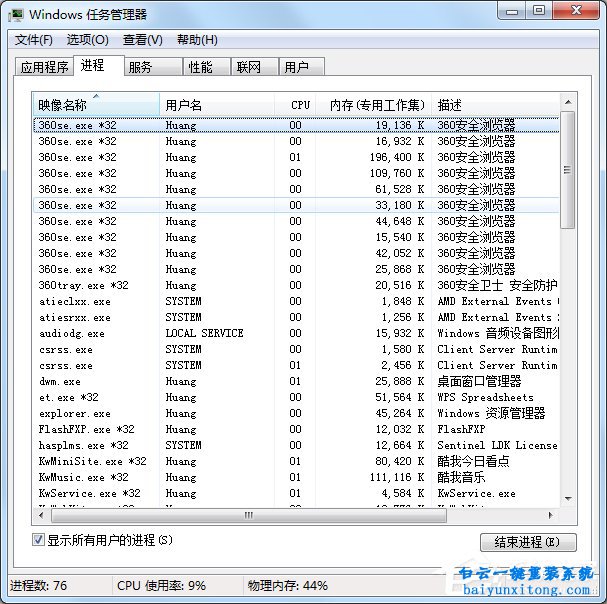 win7系統怎么優化進程步驟