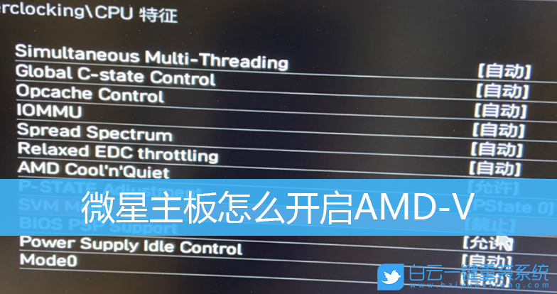 微星主板,AMD-V,VM虛擬機(jī),虛擬化技術(shù)步驟
