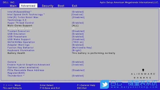 Alienware,外星人筆記本,12代處理器步驟