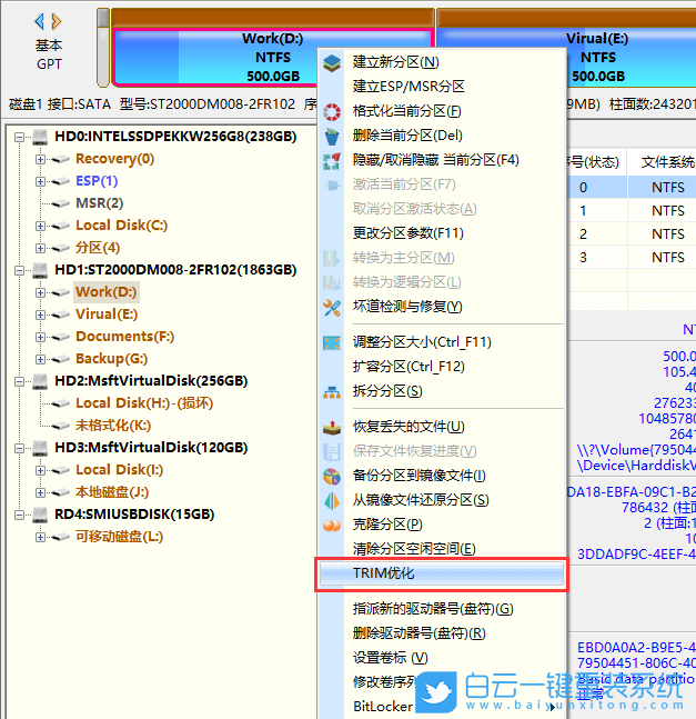 Win11,分區,TRIM優化步驟