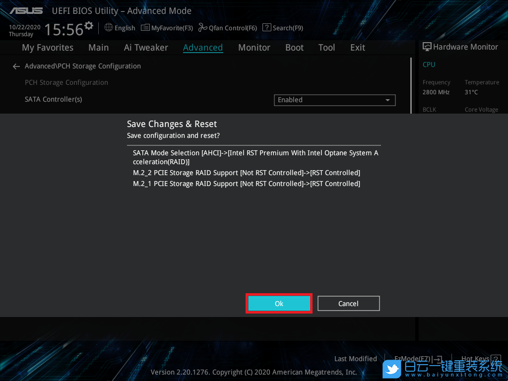 華碩主板,RAID,ASUS,BIOS步驟